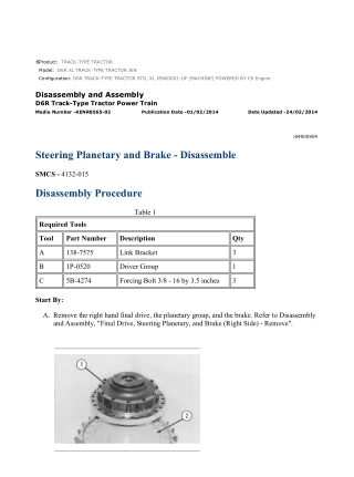 Caterpillar Cat D6R XL TRACK-TYPE TRACTOR (Prefix JEN) Service Repair Manual Instant Download (JEN00001 and up)