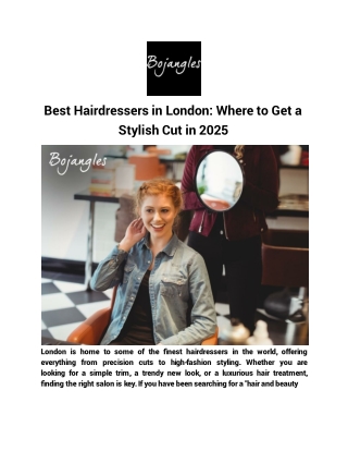 Best Hairdressers in London_ Where to Get a Stylish Cut in 2025