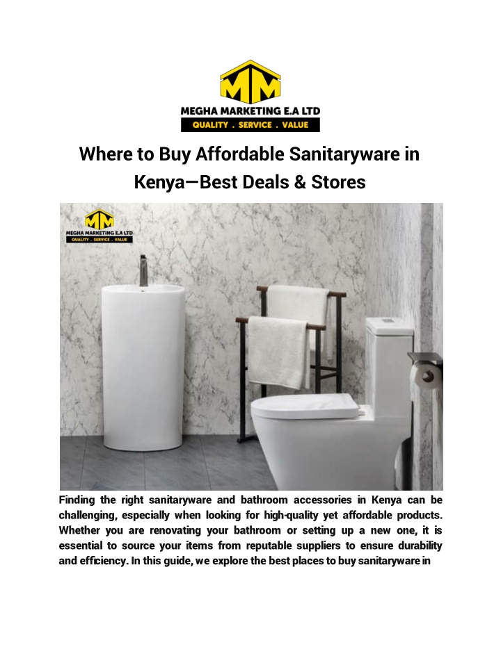 where to buy affordable sanitaryware in kenya best deals stores