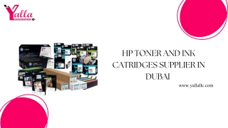HP TONER AND INK CATRIDGES supplier in Dubai
