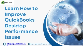 Learn How to Improve QuickBooks Desktop Performance Issues