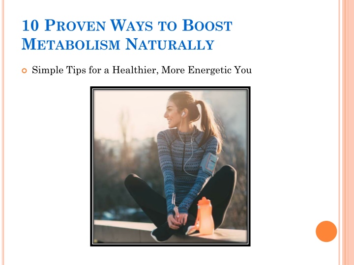 10 proven ways to boost metabolism naturally