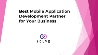 Mobile Application Development Partner for Your Business