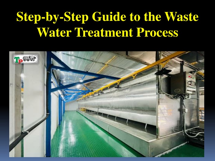 step by step guide to the waste water treatment