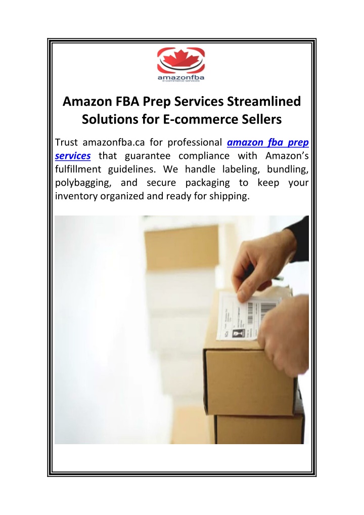 amazon fba prep services streamlined solutions