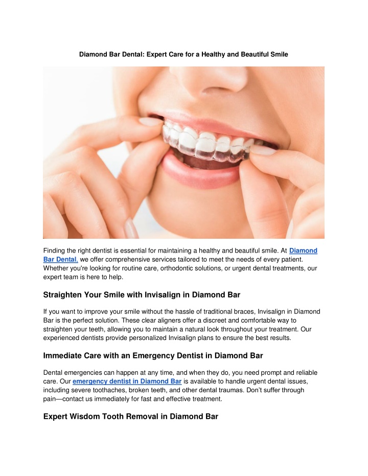 diamond bar dental expert care for a healthy