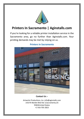 printers in sacramento aginstalls com