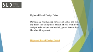 high end retail design dubai