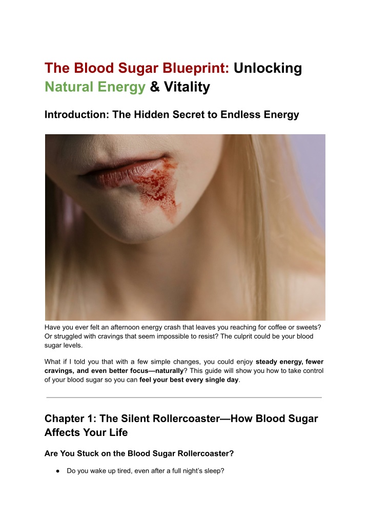 the blood sugar blueprint unlocking natural