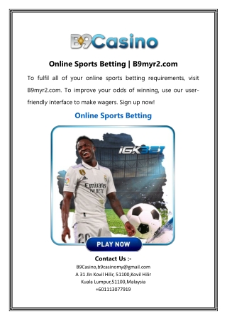 Online Sports Betting | B9myr2.com