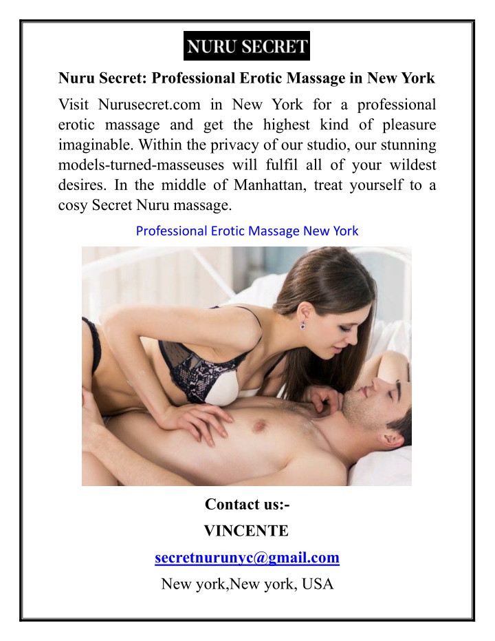 nuru secret professional erotic massage