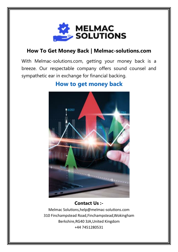 how to get money back melmac solutions com