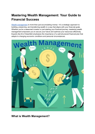 mastering wealth management your guide