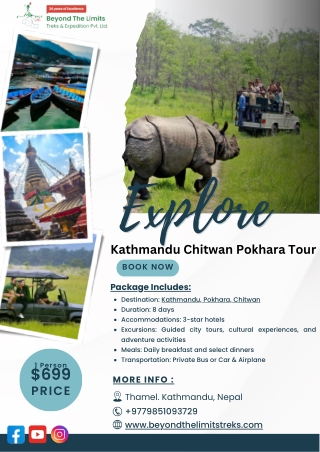 Kathmandu Chitwan Pokhara Tour | 8 Days Complete Itinerary