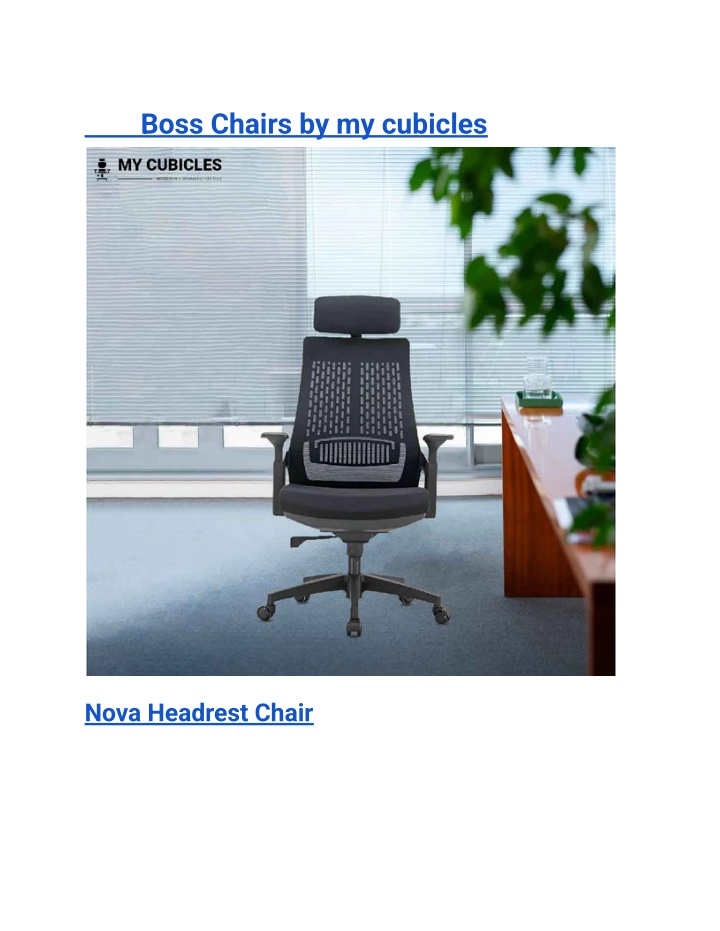 boss chairs by my cubicles