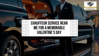 Chauffeur Service Near Me for a Memorable Valentines Day