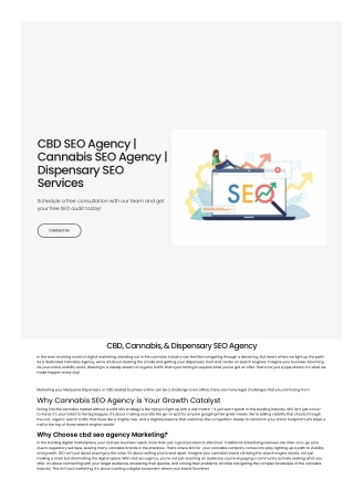 Cannabis SEO Agency