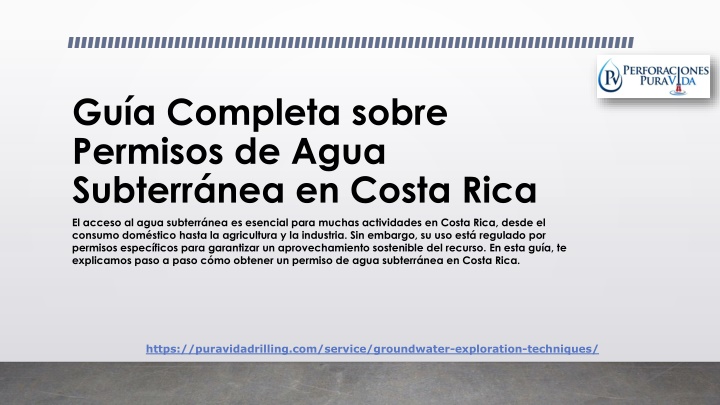 gu a completa sobre permisos de agua subterr nea en costa rica