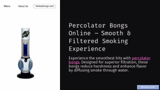 Buy Percolator Bongs Online – Smoother & Cooler Hits