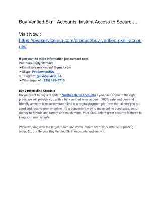 Buy Verified Skrill Accounts USA,By In 2026 Top Seller In world