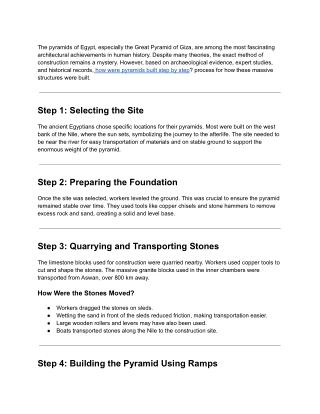 how were pyramids built step by step (1)