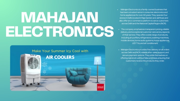 mahajan electronics is a family owned business