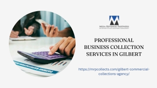 Professional Business Collection Services in Gilbert