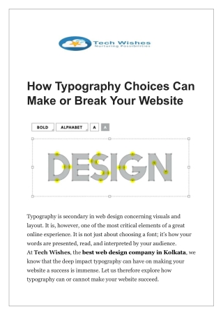 How Typography Choices Can Make or Break Your Website