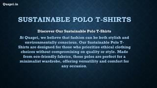 Sustainable Polo T-shirts