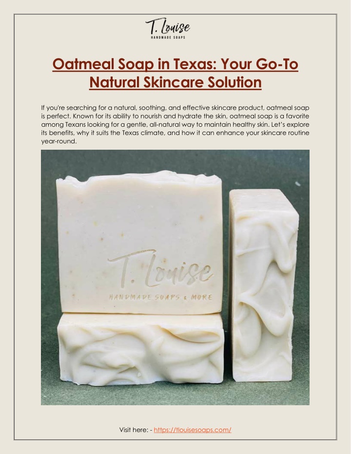 oatmeal soap in texas your go to natural skincare