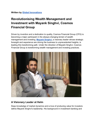 written by global innovations