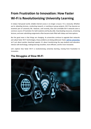 From Frustration to Innovation_ How Faster Wi-Fi is Revolutionizing University Learning