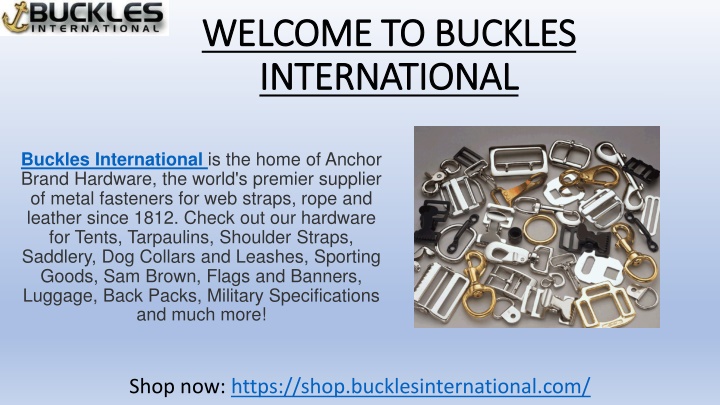 welcome to buckles international