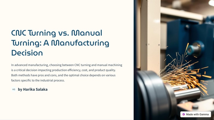 cnc turning vs manual turning a manufacturing