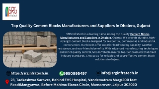 Top Quality Cement Blocks Manufacturers and Suppliers in Dholera, Gujarat