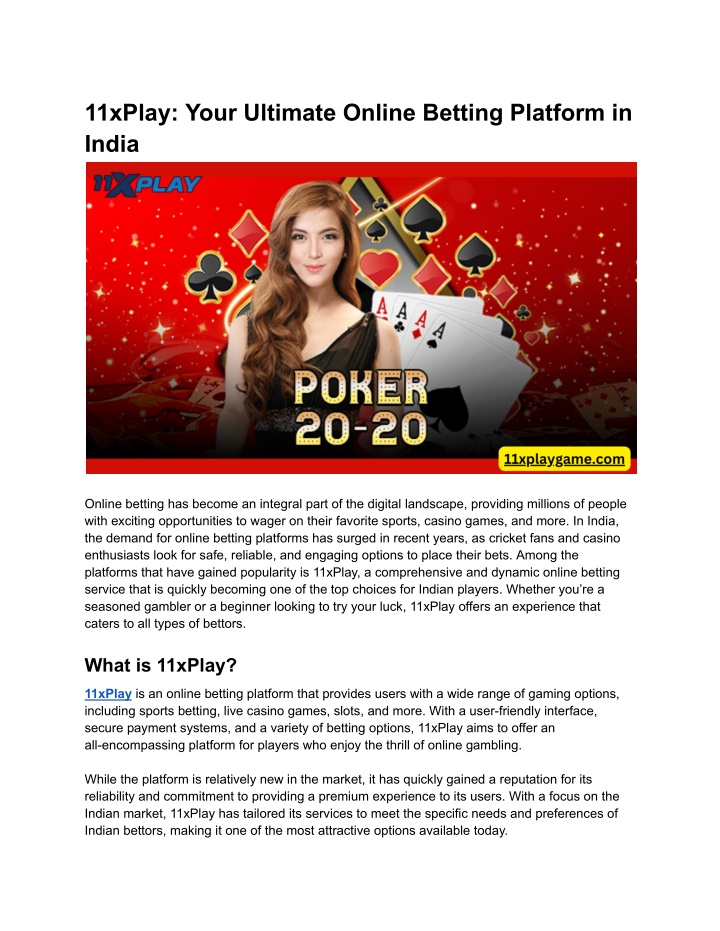 11xplay your ultimate online betting platform