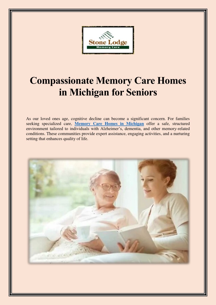 compassionate memory care homes in michigan