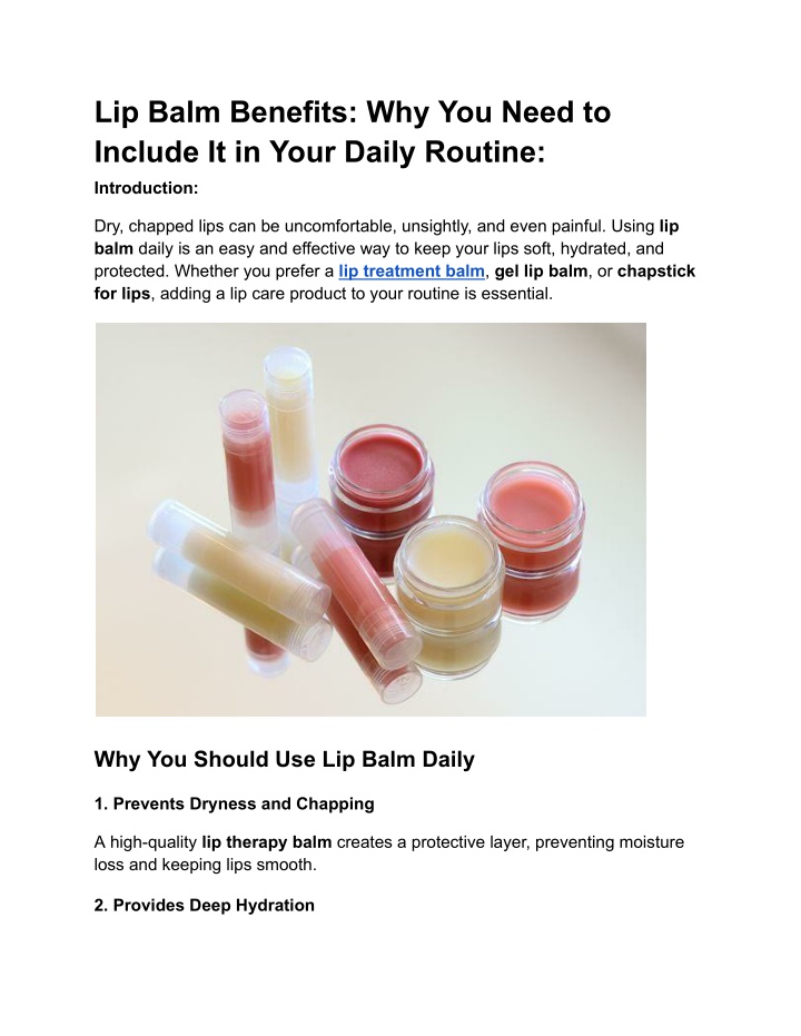 lip balm benefits why you need to include