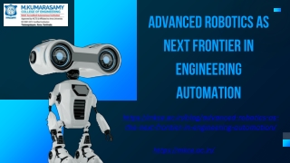 advanced robotics as next frontier in engineering