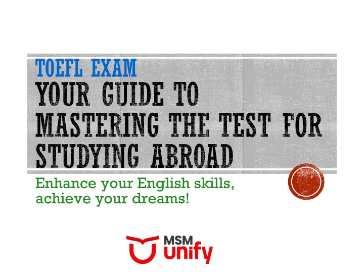 toefl exam your guide to mastering the test for studying abroad