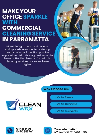 Make Your Office Sparkle with Commercial Cleaning Service in Parramatta