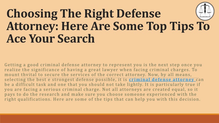 choosing the right defense attorney here are some top tips to ace your search