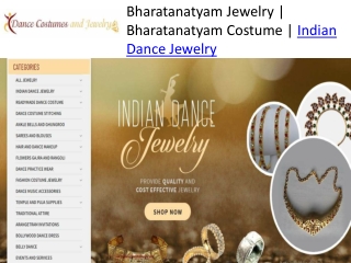 Bharatanatyam and Kuchipidi dance jewelry