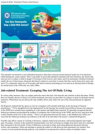 Autism Range Disorder Medical Diagnosis And Therapy