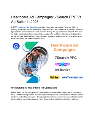 Healthcare Ad Campaigns_ 7Search PPC Vs Ad Butler in 2025