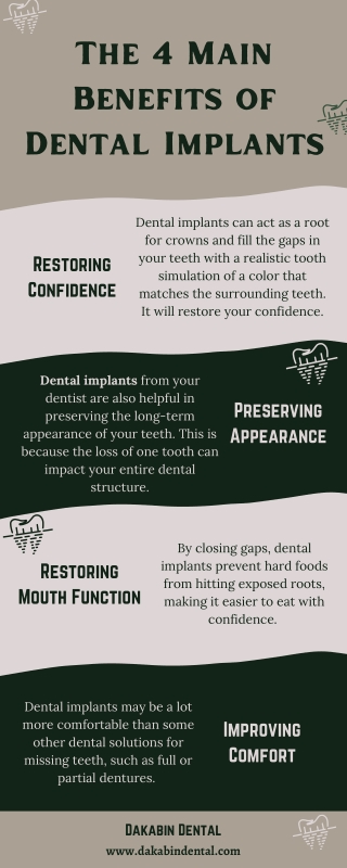 The 4 main benefits of dental implants