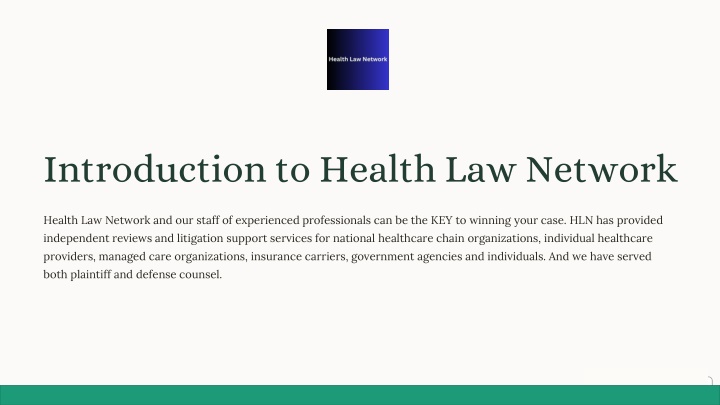 introduction to health law network