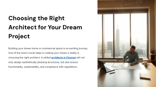 Choosing the Right Architect for Your Dream Project