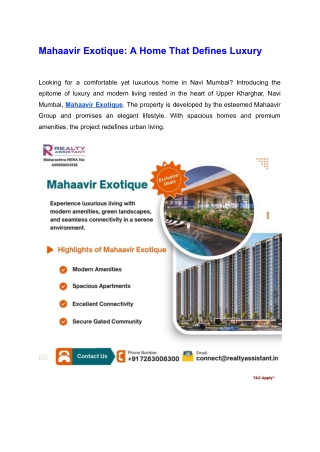 Mahaavir Exotique A Home That Defines Luxury