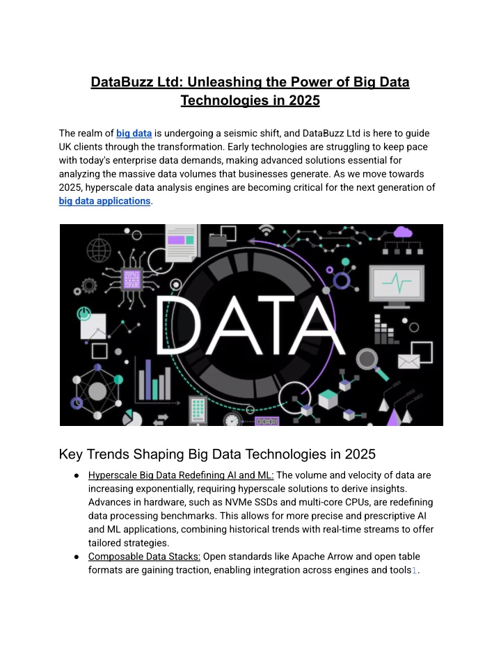 databuzz ltd unleashing the power of big data